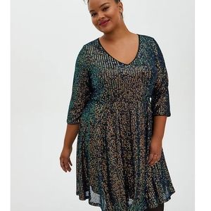 Torrid Iridescent sequins dress